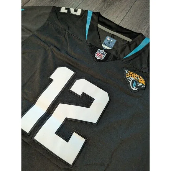 Travis Hunter #12 BLACK Jacksonville Jaguars Stitched Football Jersey Small - Picture 3 of 4